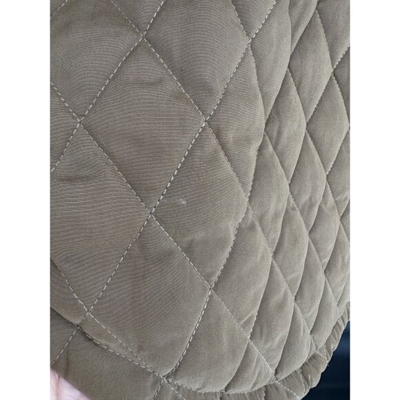 Good American Women's Oversized Quilted Shacket 3/4 (L/XL) Light Brown Outdoor - Picture 10 of 13